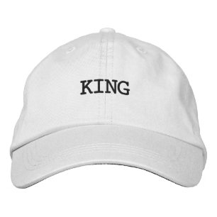 Heren Dames Witte kleur Geborduurde Pet