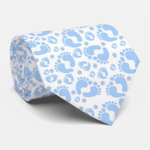 Heren Designer Babyvoetjes Jongen Blauwe Olifanten Stropdas