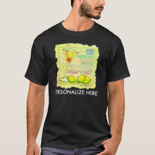 Heren donkere T-shirts - Lemon Drop Martini