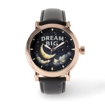 Heren Droom Groot Maan & Sterren Horloge