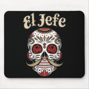 Heren El Jefe Suikerschedel Dia De Los Muertos Sch Muismat