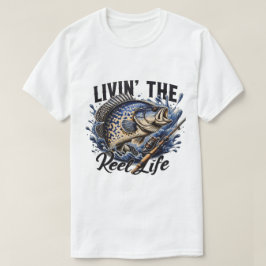 Heren- en Dames- Leef de echte leven T-shirt.  T-shirt