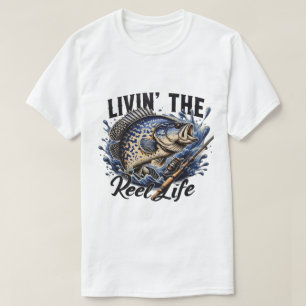 Heren- en Dames- Leef de echte leven T-shirt.  T-shirt