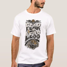Heren Fearless Tiger Mountain Motiverend Wit T