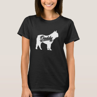 Heren Franse Bulldog Vader Eigenaar Papa Vaderscha T-shirt