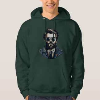 Heren Gezicht Grafische T-Shirt Hoodie – Bold Urba