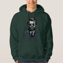 Heren Gezicht Grafische T-shirt Hoodie – Bold Urba
