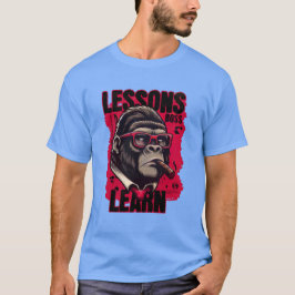 Heren Gorilla Baas Lessen Leren Basic T-Shirt