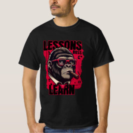 Heren Gorilla Baas Lessen Leren Basic T-Shirt