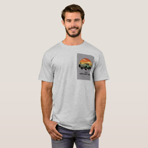 Heren Grijs Avontuur Grafisch Gedrukt T-Shirt