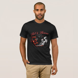 Heren Hell & Heaven-dualiteit T-shirt - gotische s