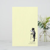 Heren Hond Briefpapier (Staand voorkant)