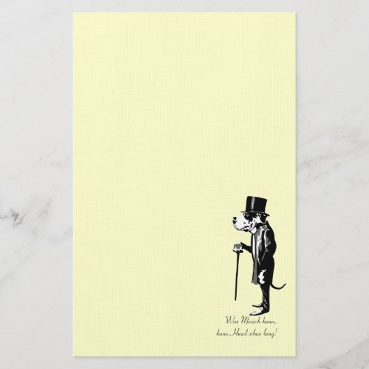 Heren Hond Briefpapier (Voorkant)