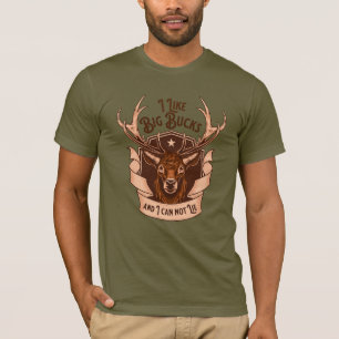 Heren I Like Big Bucks And I Can Not Lie T-shirt