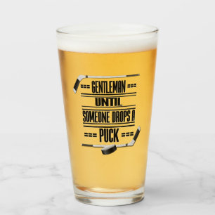 Heren ijshockey humor glas