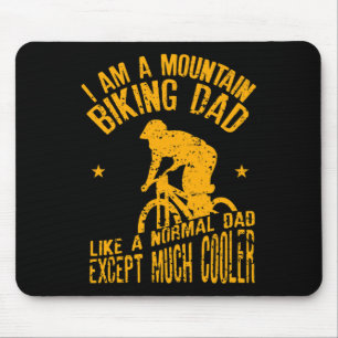 Heren Ik Ben Een Mountainbike Papa Grappig Ontwerp Muismat