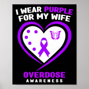 Heren Ik draag paars voor mijn vrouw Overdosis bew Poster