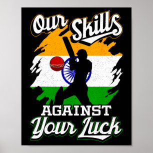Heren India Cricket Team Indiase Test Match Jersey Poster