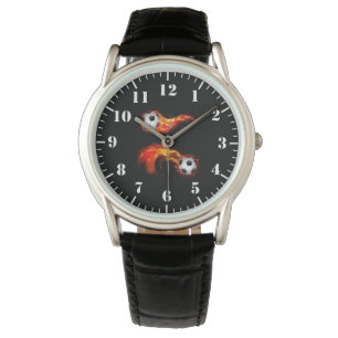 Heren Klassieke Horloge-Voetballen Horloge