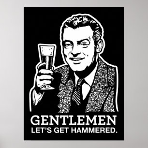 Heren, laten we Hammered Poster halen