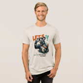 HEREN LET'S GOO LESSONS LEARN TRI-BLEND T-SHIRT  (Voorkant volledig)