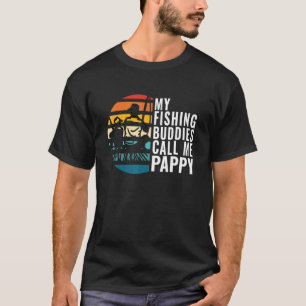 Heren Mijn Visvrienden Noemen Me Pappy Visser Fa T-shirt