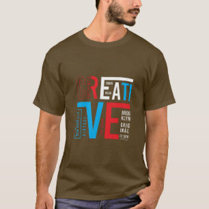 Heren mode Brooklyn 1989 grafische T-shirt