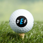 Heren Moderne Monogram Beginletters Blauw Golfballen (Insitu Shirt)