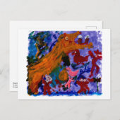 Heren monster briefkaart (Voorkant / Achterkant)