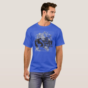 Heren muziek ontwerp grafische T-shirt
