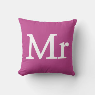 Heren naamletter Monogram - Heren en Dames kussen