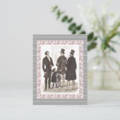 Heren Only Elegant Bruiloftsfeest Kaart (Staand voorkant)