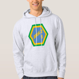 Heren Pullover Hoodie asgrijs BRASIL 26