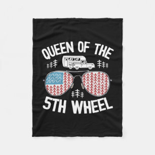 Heren queen of the 5th wheel camper amerikaanse vl fleece deken