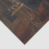 Heren spelen een spel van schaken (Thomas Eakins) Tissuepapier (Detail)