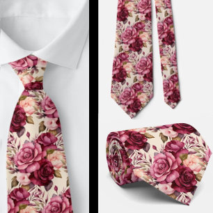 Heren stropdas Bloemenhalsdoek voor bruiloft en