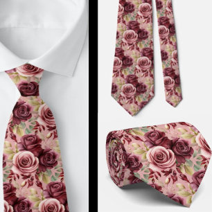 Heren stropdas Bloemenhalsdoek voor bruiloft en