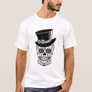 Heren Suiker Schedel T-shirt