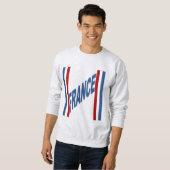 Heren sweatshirt as DESIGN FRANKRIJK (Voorkant volledig)
