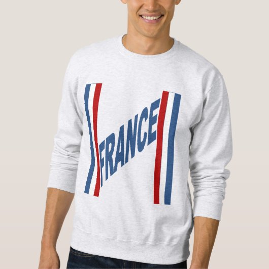 Heren sweatshirt as DESIGN FRANKRIJK (Voorkant)