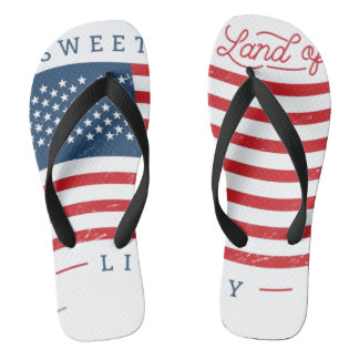 Heren Sweet Land of Liberty teenslippers