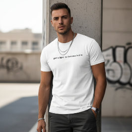 Heren T-shirt God is Licht. Geen Duisternis in Hem