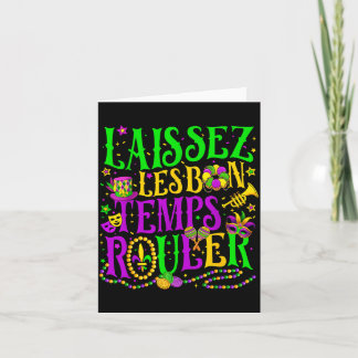 Heren T-shirt Laissez Les Bon Temps Rouler Kaart