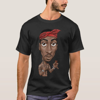 Heren T-shirt Meisje Design Rap Legende California
