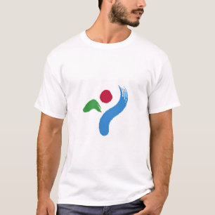 Heren T-shirt met vlag van Seoul, Zuid-Korea