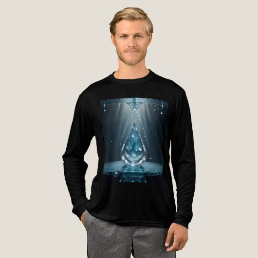 Heren Tri-Blend Basic T-shirt (Voorkant)