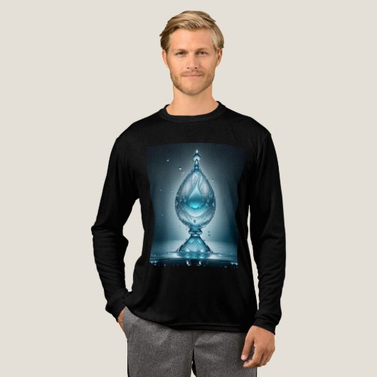 Heren Tri-Blend Basic T-shirt (Voorkant)