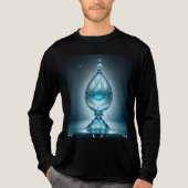 Heren Tri-Blend Basic T-shirt (Voorkant volledig)