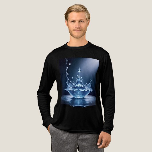 Heren Tri-Blend Basic T-shirt (Voorkant)