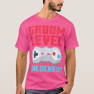 Heren Trouw Verloving Verloofde Niveau Ontgrendeld T-shirt